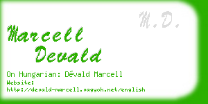 marcell devald business card